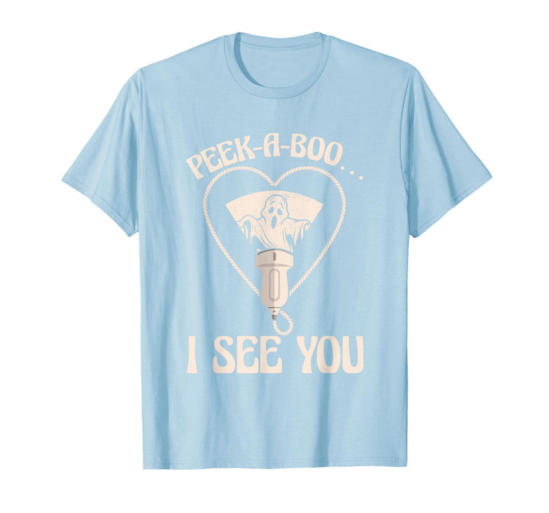 Ultrasound Tech Halloween Spooky Sonographer Gift Ultrasound Tech Xray Technician Spooky Sonographer Halloween T-Shirt -