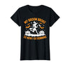 Running Broom Halloween tee My Broom Broke So Now I Go Running Witch Run Lover Halloween T-Shirt - Black