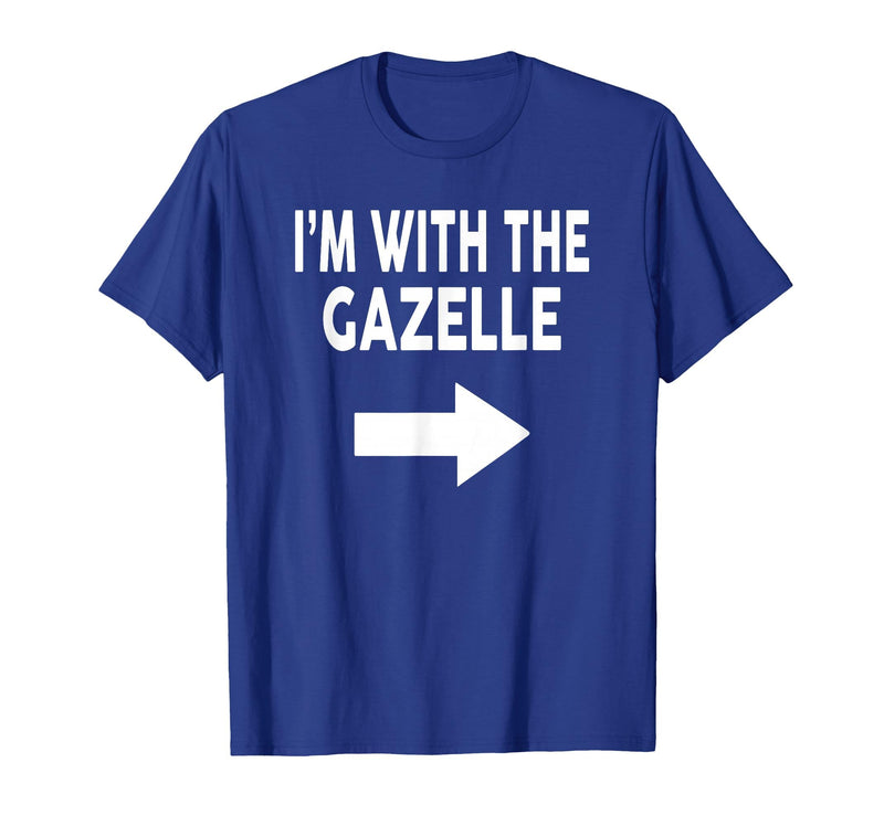 ShirtZilla I'm with The Gazelle Halloween Gazelle T-Shirt - Royal Blue