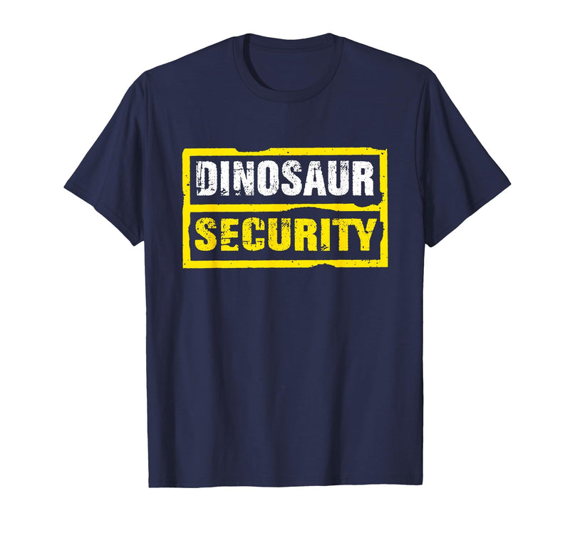 Halloween Dinosaur Security Costume RTees Halloween Adult Costume Dinosaur Security Dad Mom T-Shirt - Navy Blue