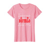 Long Distance Relationships Gifts Someone in Buffalo Loves Me Relationship Couple New York T-Shirt - Pink