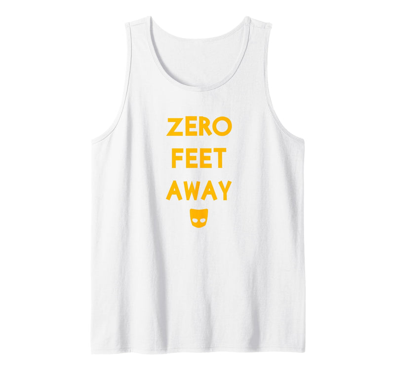 IfYouKnowYouKnow Zero 0 Feet Away Funny Gay Cruising Tank Top - White