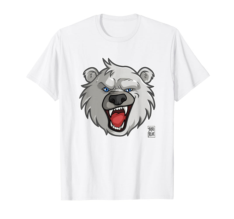 Bobo Bear Bobo Likes to Growl - Polar Bear T-Shirt - White
