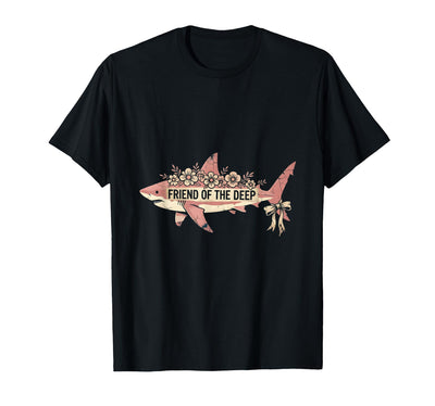 Friend of the Deep Shark Ocean Design T-Shirt