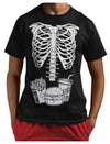 Tstars Pumpkin Halloween Shirt Men Scary Jack-O'-Lantern Face Funny Tee - Burger / Black