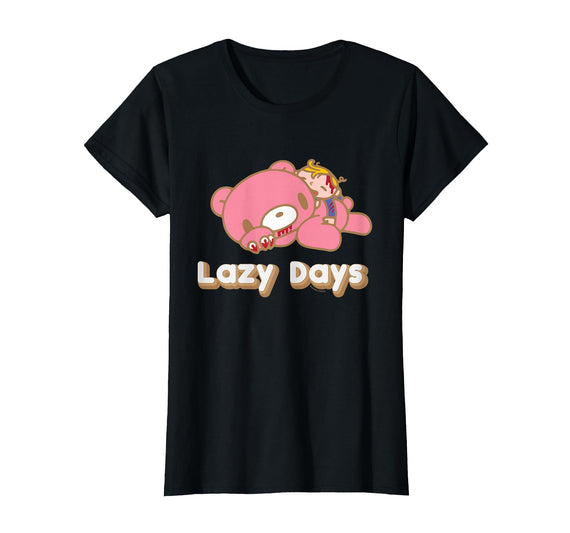 Gloomy Bear The Naughty Grizzly & Pity Lazy Days Anime T-Shirt - Black