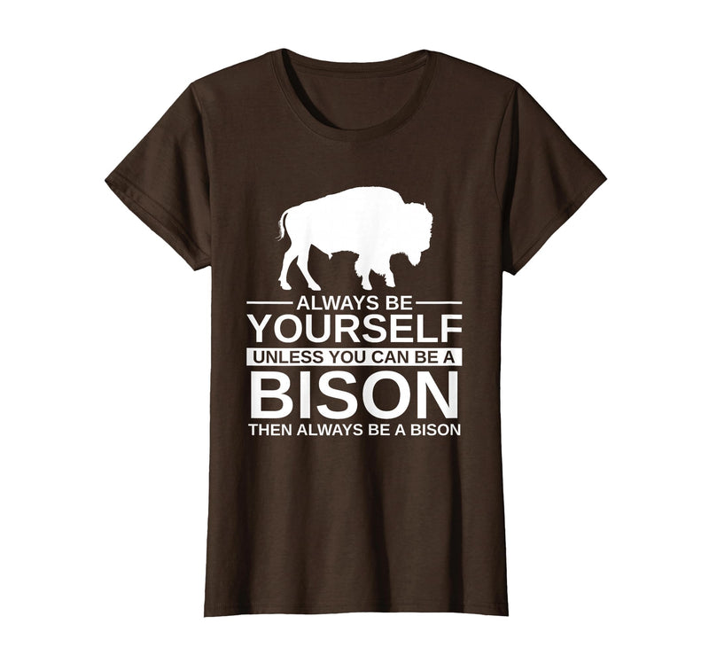 Bison Gift Bison Lover Accessories & Buffalo Stuff Cool Bison Design for Men Women Buffalo Animal Lovers Bison T-Shirt -
