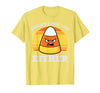 Halloween Shirts For Women Men Kids Boys Girls Candy Corn Dont Like You Either Halloween Costume Men Women T-Shirt - Lemon