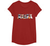 Funny Ghost Dog Halloween Girls Kids Cute French Bulldog Halloween Costume Frenchie Dog Ghost T-Shirt - Cranberry Red
