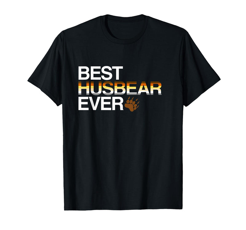 LGBT Love is Love Gay Bear Shirts Gay Bear Tee The Best Husband of All Time T-Shirt - Black