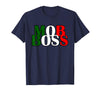 Italian Yeah B Mob Boss Italian Flag 1920s Costume Mafia Party T-Shirt - Navy Blue