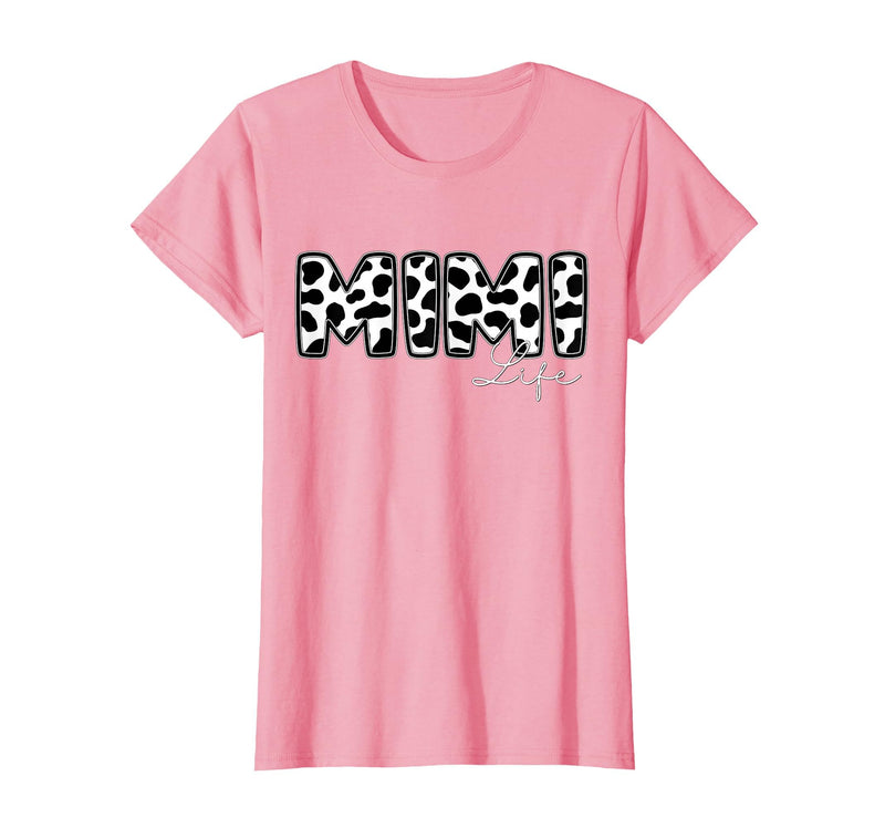 Cow Print Matching Family Apparel Mimi Life Cow Print Family Matching T-Shirt - Pink