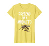 Pretend I'm A Mosquito Funny Halloween Costume Pretend I'm A Mosquito Funny Lazy Halloween Costume Party T-Shirt - Lemon