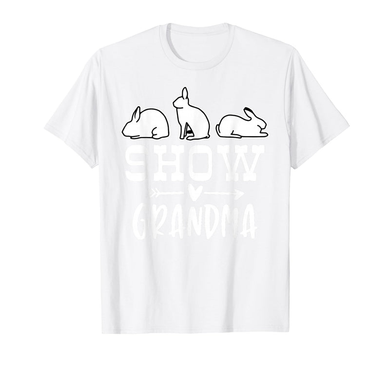Show Rabbit Grandma T-Shirt in White