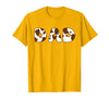 Cow Print For Family Matching Outfits DAD Cow Brown White Animal Print, Cow Pattern Farmer DAD T-Shirt - Golden Yellow