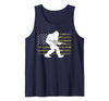 2nd Amendment Right to Bear Arms Camouflage Guns Bigfoot Gun Owner Camo US American Flag Sasquatch AR15 Rifle Tank Top - Navy Blue