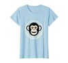 Mademark Chaos Is My Cardio Funny Monkey Design T-Shirt - Women - Baby Blue