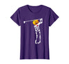 Funny Skeleton Golf Halloween Costume Golf Skeleton Pumpkin Halloween Shirt T-Shirt - Purple