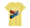 Mademark Ocean Mood Always Shark Graphic Design T-Shirt - Lemon Yellow