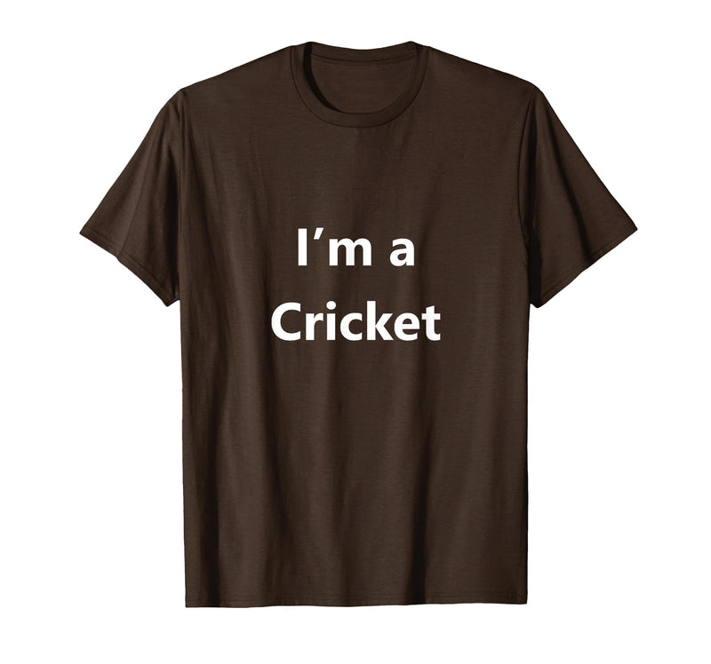 MNBHYB Idea Funny Halloween Cricket Bug Insect Easy Costume Last Minute T-Shirt - Brown