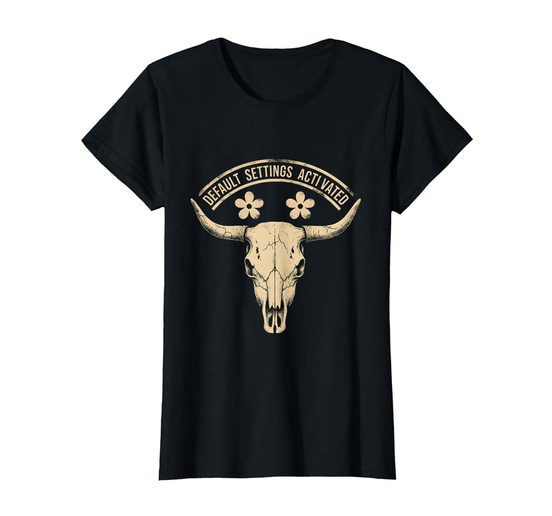 Mademark White Boy of the Year Default Settings Activated T-Shirt - Women - Black