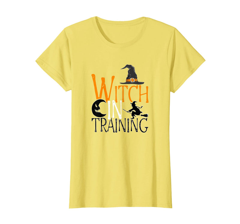 Witch In Training - Halloween Spooky Magic Gift Witch in Training - Magic Lover Halloween Season Witch T-Shirt - Lemon Yellow
