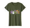 Halloween Nurse Costume Scrub Top Ghost Pumpkin Nurse Halloween Ghost Pumpkin Costume Nurse Halloween T-Shirt - Olive Green