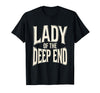 Mademark Lady of the Deep End Shark Women Design T-Shirt - Black
