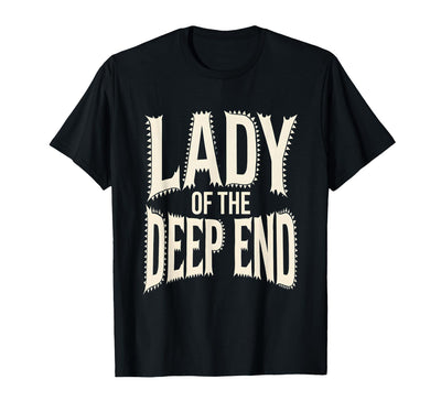 Lady of the Deep End Shark Women Design T-Shirt