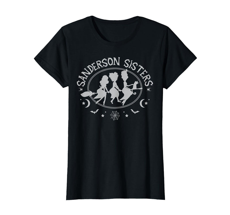 Disney Hocus Pocus Sanderson Sisters Silhouette Logo T-Shirt - Black