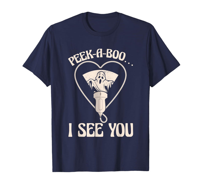 Ultrasound Tech Halloween Spooky Sonographer Gift Ultrasound Tech Xray Technician Spooky Sonographer Halloween T-Shirt -