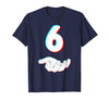Cool Six Seven Meme Design Couple Matching Him Her Funny 67 Six Seven Meme Couple Matching Halloween Costume T-Shirt - Navy
