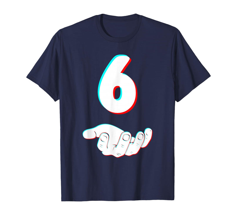 Cool Six Seven Meme Design Couple Matching Him Her Funny 67 Six Seven Meme Couple Matching Halloween Costume T-Shirt - Navy