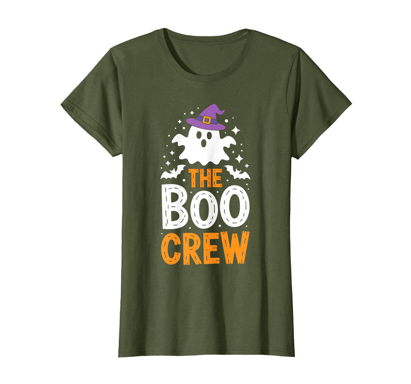 The Boo Crew Shirts The Boo Crew Shirt Matching Men Women Kids Halloween Costume T-Shirt - Olive Green