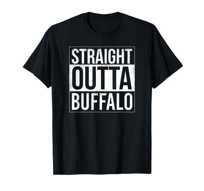 Straight Outta Buffalo New York Usa American Hometown City T-Shirt