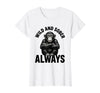 Mademark Wild and Sober Always Funny Monkey Design T-Shirt - Women - White