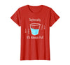 Technically It's Always Full Science By Merch Technically It's Always Full Science Humor T-Shirt - Red