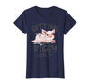 Funny pig mom farming pig farm life gifts Co. Getting Piggy with it Shirt Funny Pig Farm Life Cute Pig T-Shirt - Navy Blue
