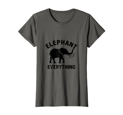 Mademark Elephant Everything Minimalist Animal Lover Design T-Shirt - Women
