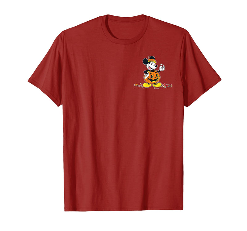 Disney Mickey Mouse Halloween Pumpkin Costume with Candy T-Shirt - Cranberry Red