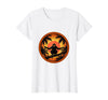 Mademark Monkey Silhouette Tropical Sunset Graphic T-Shirt - Women - White