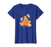 Disney Winnie The Pooh Halloween Cute Eeyore Pumpkin Patch T-Shirt - Royal Blue