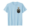 Funny Pocket Skeleton Halloween T Shirt For Men Funny Skeleton in The Pocket Halloween Kids Teens Adults T-Shirt - Baby Blue
