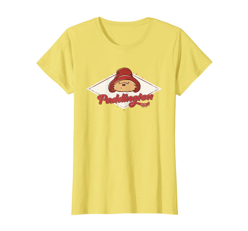 Paddington Bear Classic Retro Diamond T-Shirt - Lemon Yellow
