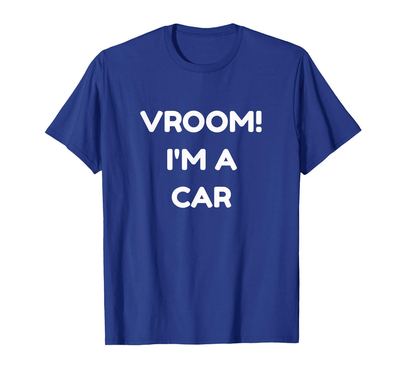 Halloween Apparel 2017 Vroom! I'm A Car Halloween Costume Tshirt - Royal Blue