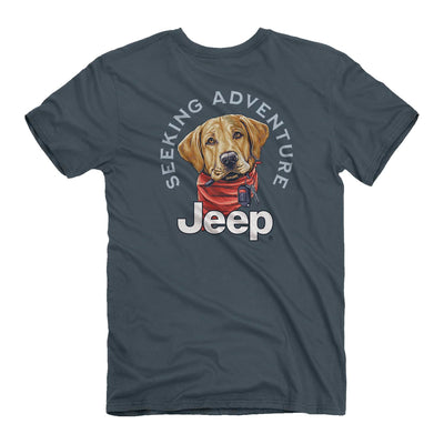 Jeep Adventure Dog Short Sleeve 4oz Tee - Officially Licensed