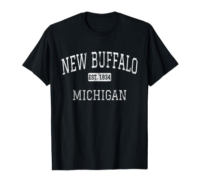 Cow New Buffalo Michigan Vintage Mi Vintage T-Shirt