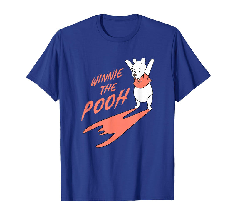 Disney Winnie The Pooh Halloween Casting Scary Shadow T-Shirt - Royal Blue