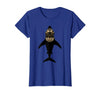 Mademark Shark in Vintage Deep Sea Diving Helmet T-Shirt - Royal Blue