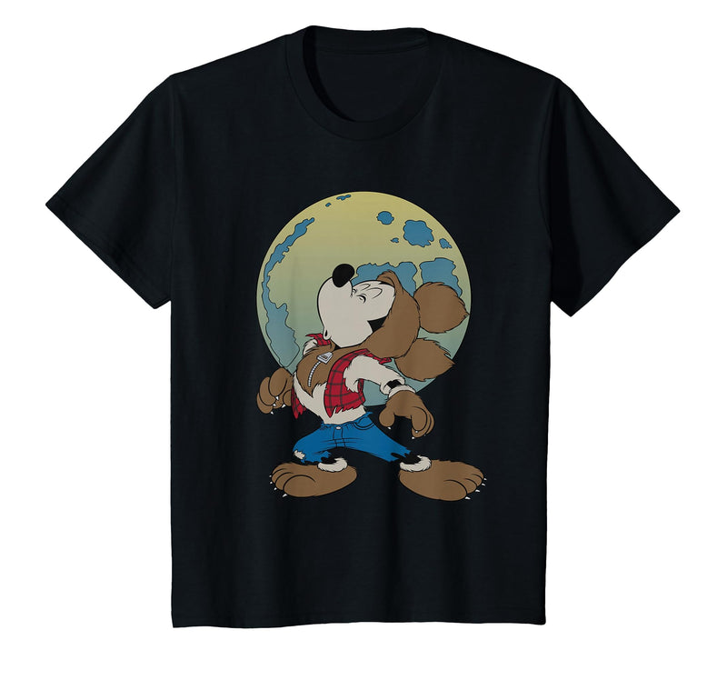 Disney Mickey Mouse Werewolf Halloween Costume T-Shirt - Black